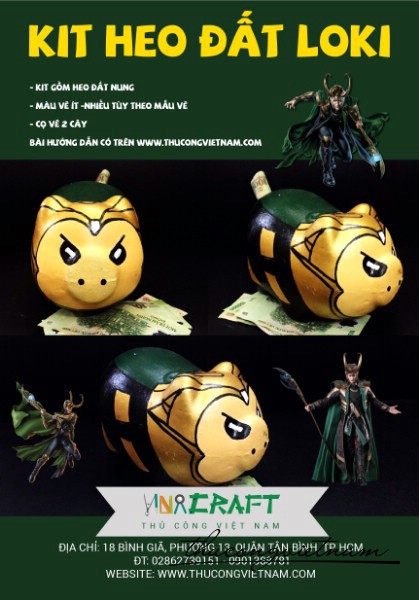 Kit heo đất Loki